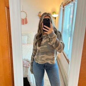 Women's Long Sleeve Camo Top